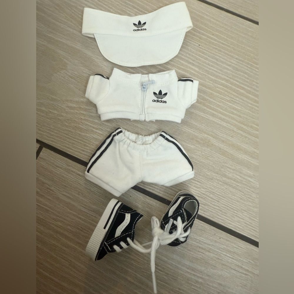 New labubu Adidas 4pcs Outfit with Sneakers